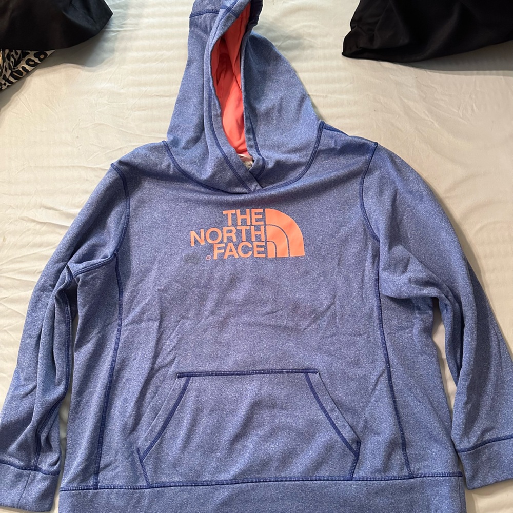 The North Face Blue Pullover Sweater with Logo